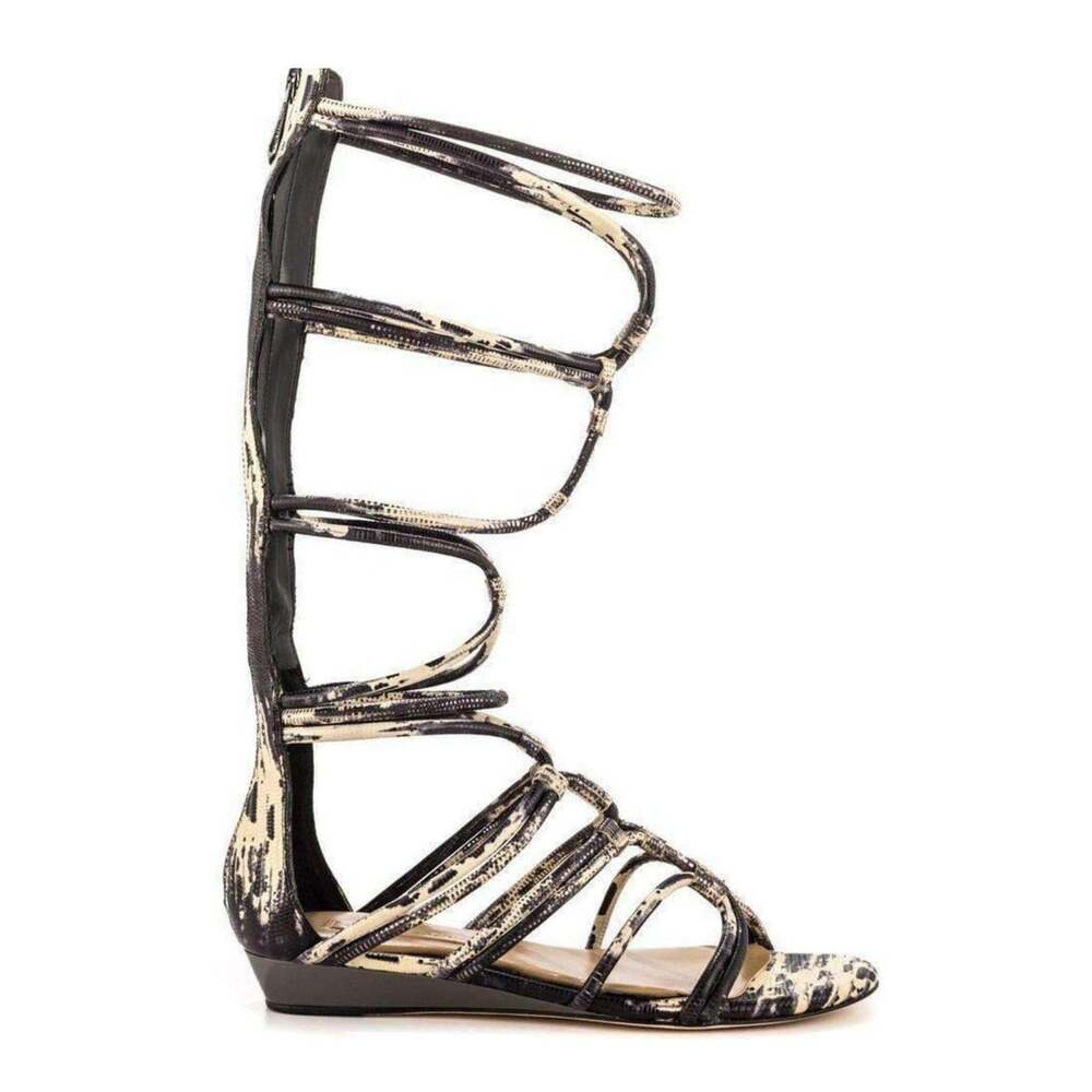 BCBGMAXAZRIA - Brixton Leather Gladiator Sandals - US 6.5